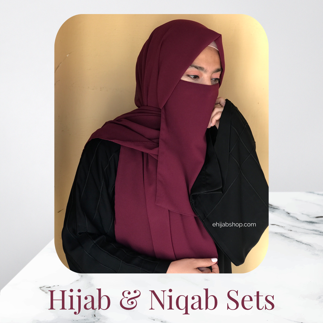 Deep Maroon – Hijab Niqab Set