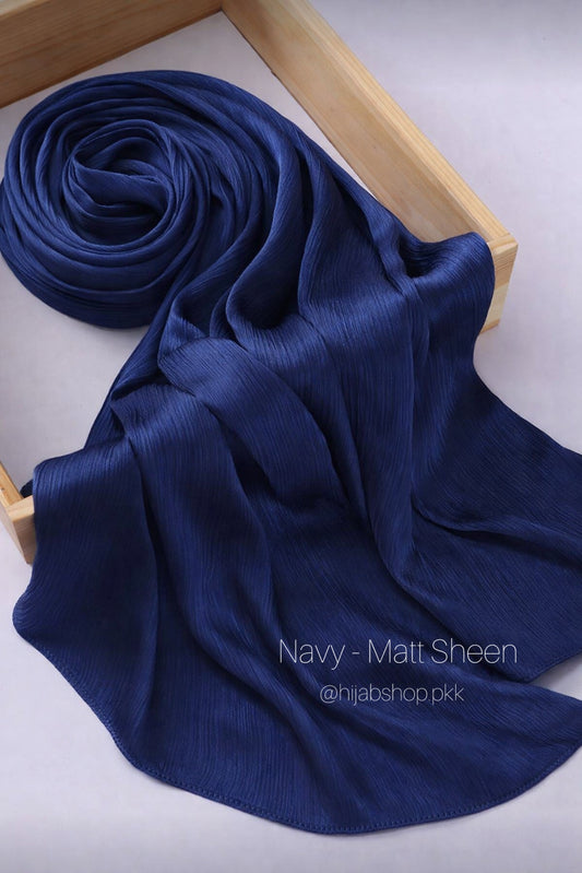 Navy – Matt Sheen Hijabs