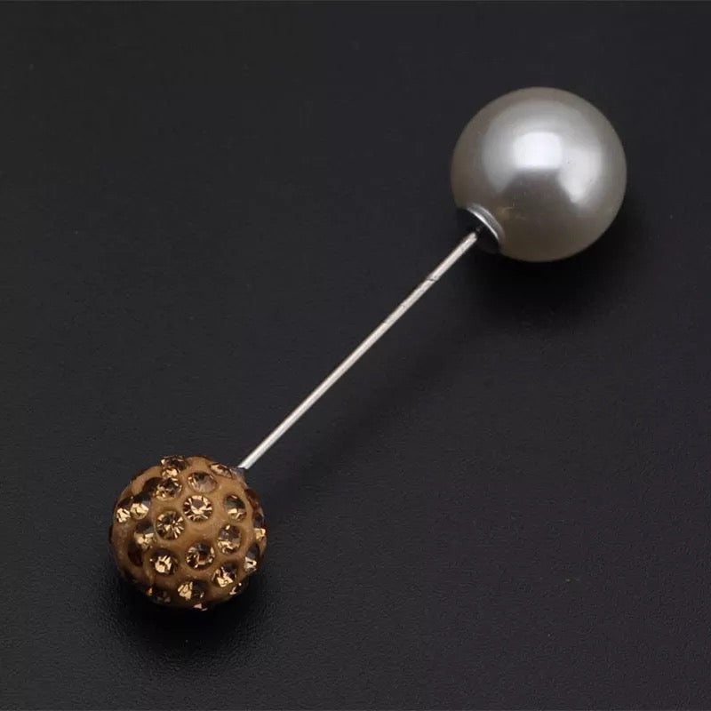 Stone Ball Pin Set of 2