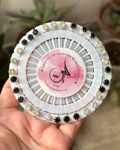 Stone Pins - Black/White