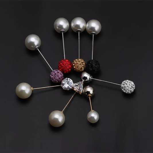 Stone Ball Pin Set of 2
