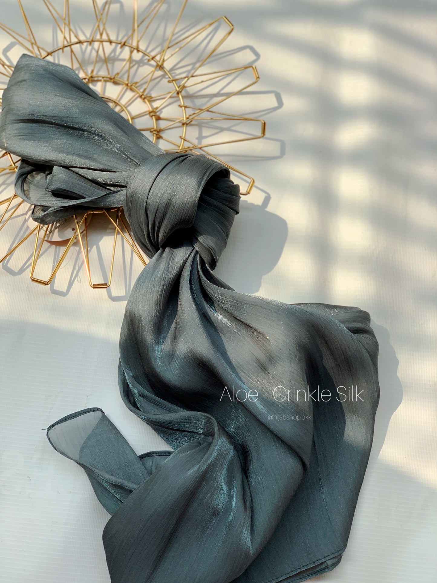 Aloe - Crinkle Silk Hijab