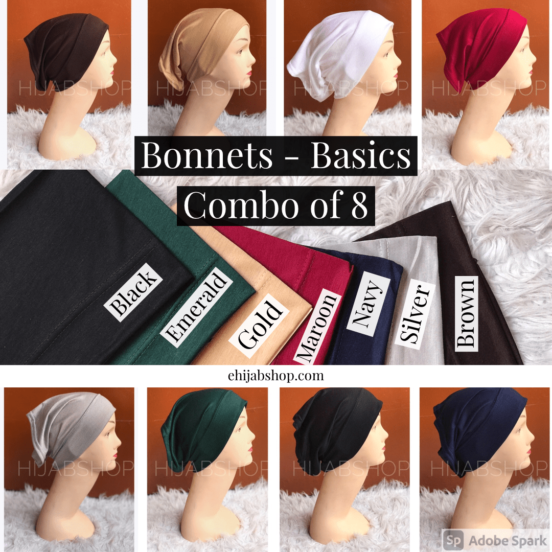 Combo of  8 - Bonnet Tube Caps